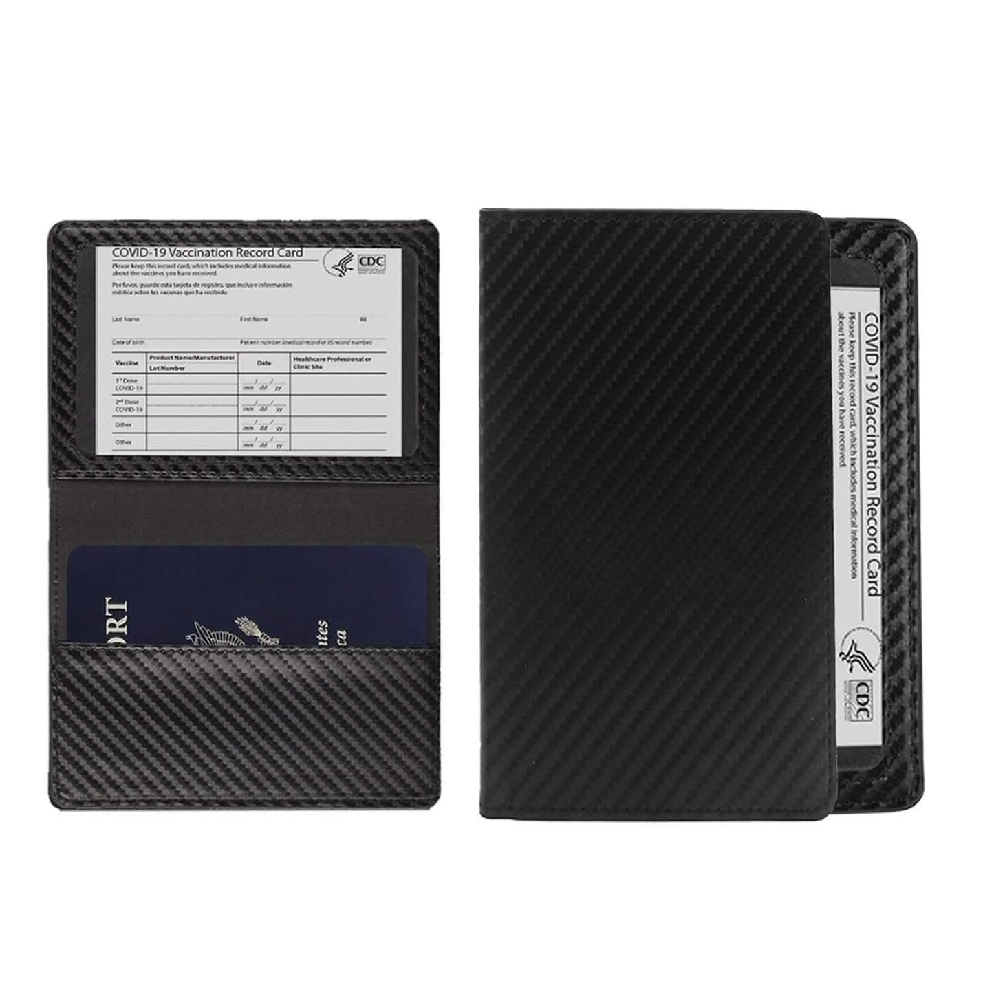 CDC Vaccination Card Holder And RFID Passport Organizer Holder DailySale