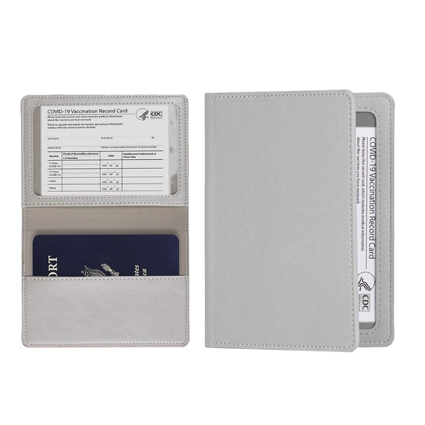 CDC Vaccination Card Holder And RFID Passport Organizer Holder DailySale