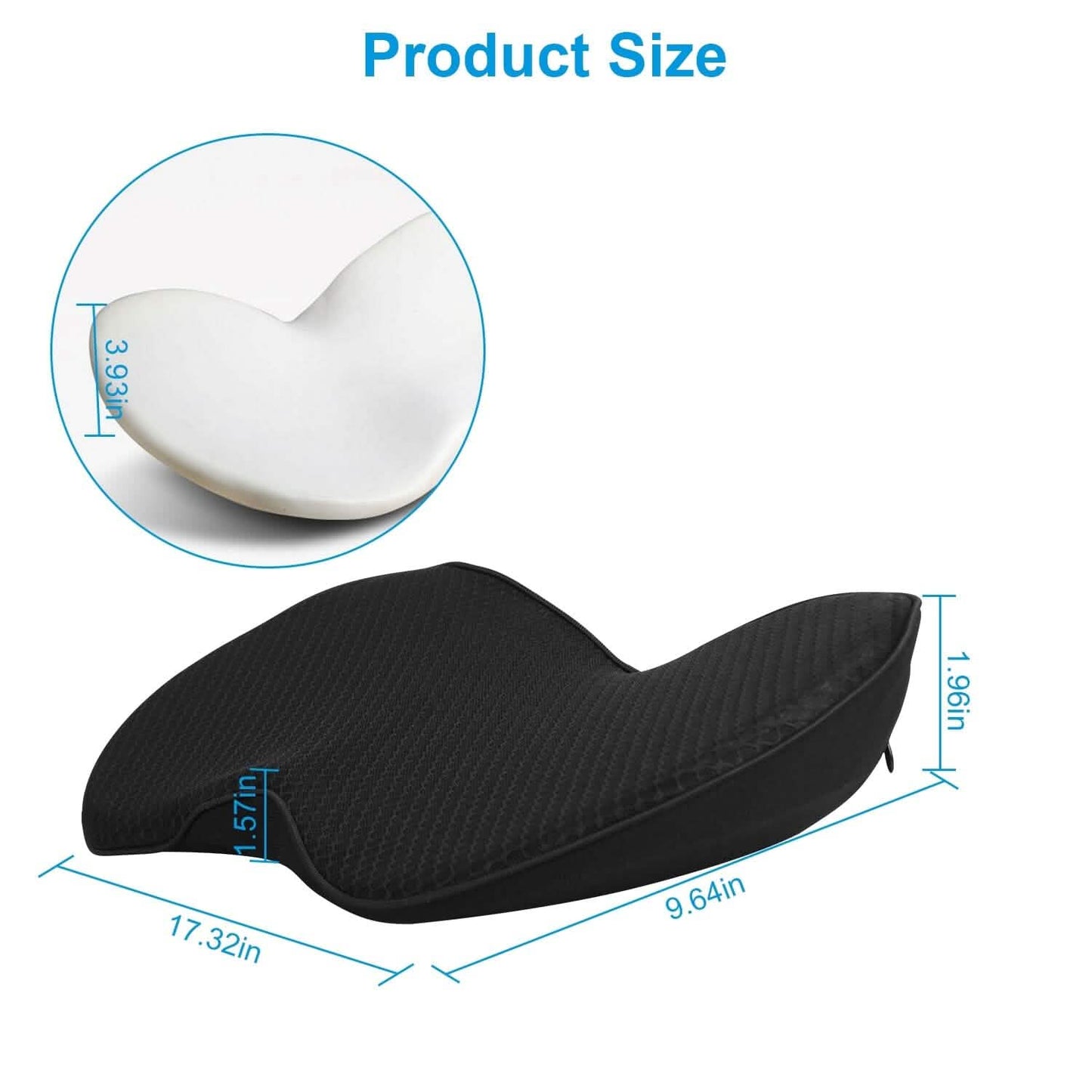 Chair Seat Cushion Car Memory Foam Pad DailySale