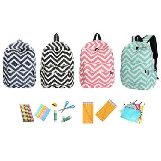 Chevron Backpack & School Supply Bundle DailySale