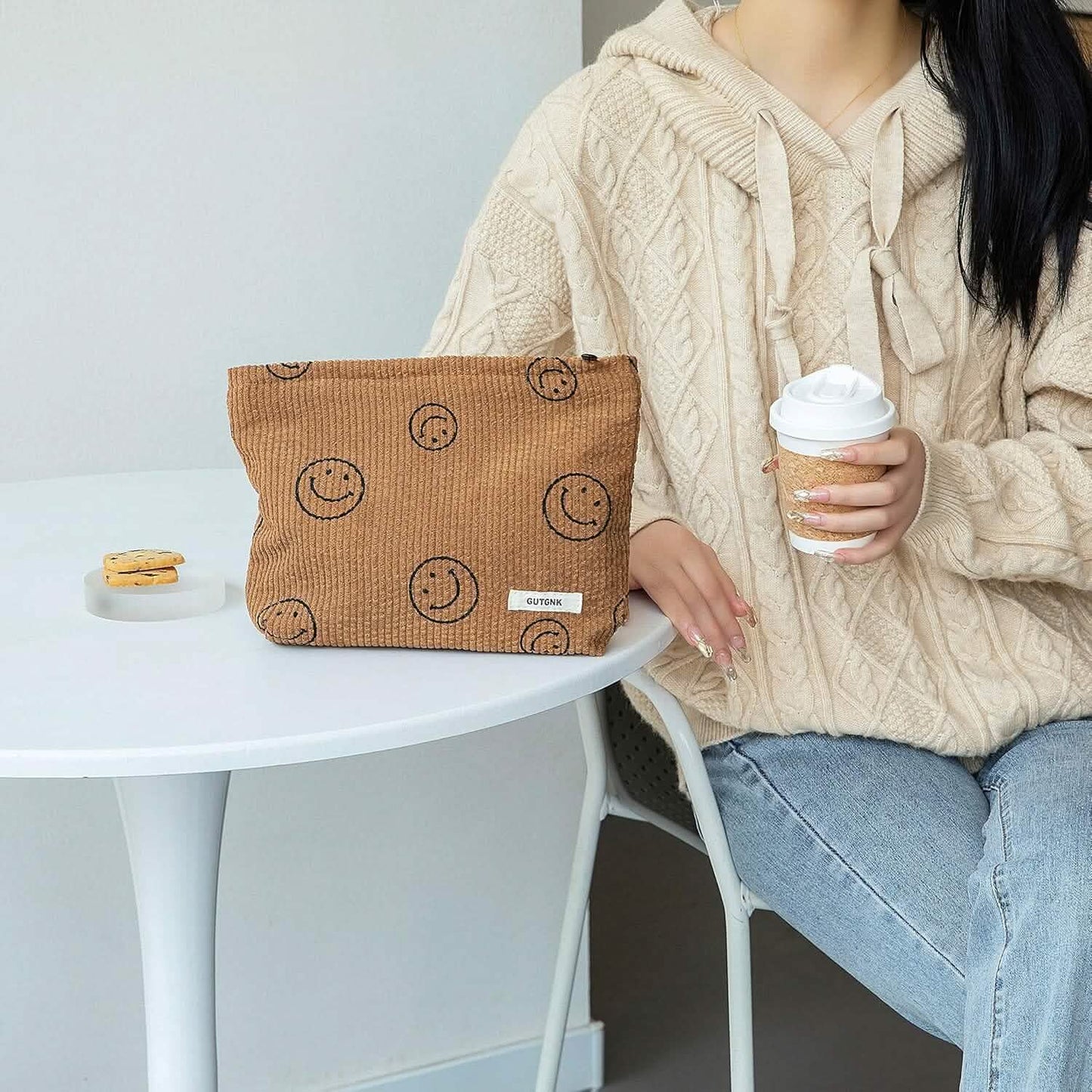 Chic Corduroy Travel Pouch for Women DailySale
