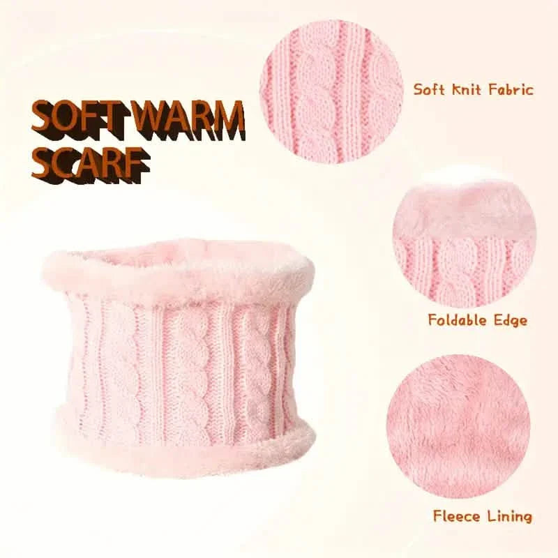 Children's Winter Knitted Wool Lining Warm Hat, Scarf, Glove Set For 2-5 Year Old Boys And Girls DailySale