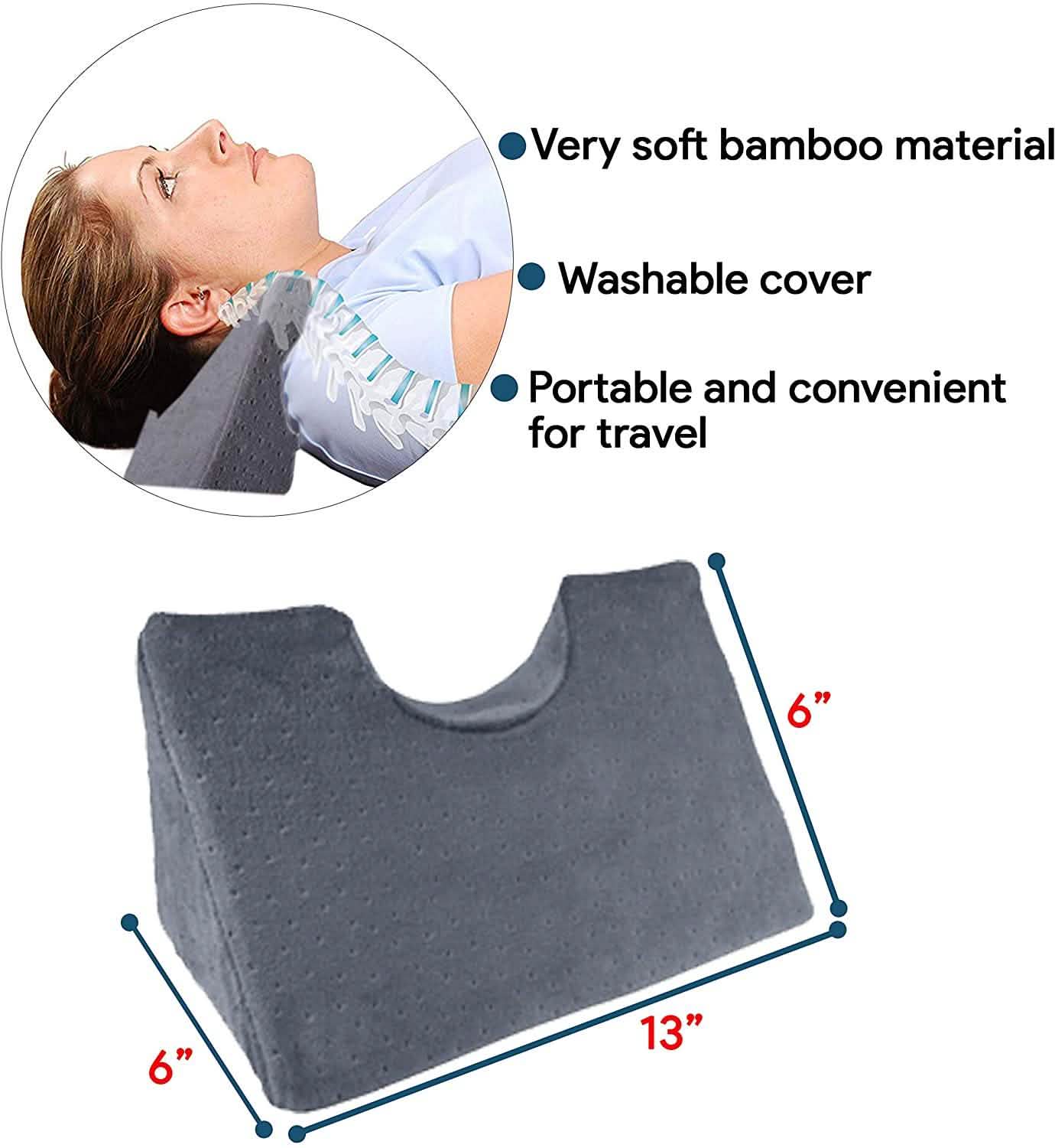 Chiropractic Cervical Traction Neck Wedge Pillow DailySale
