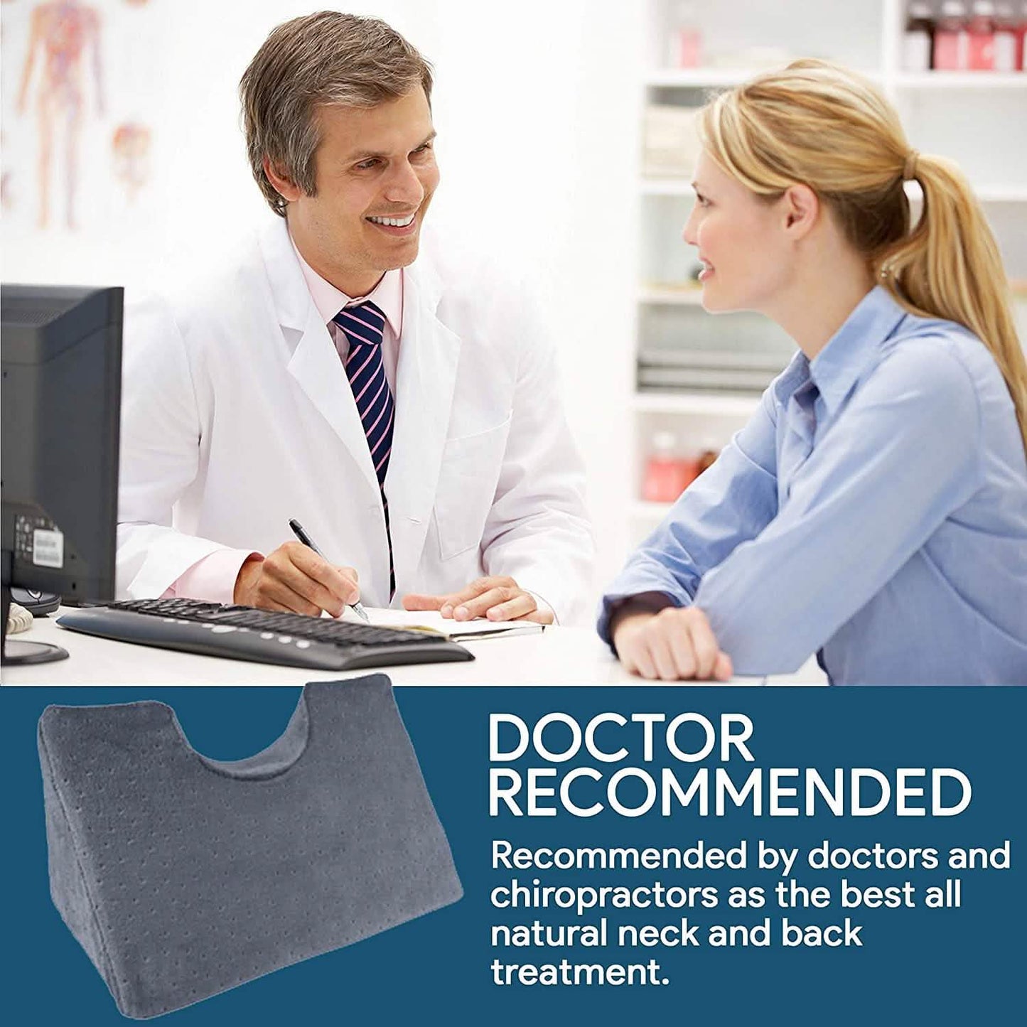 Chiropractic Cervical Traction Neck Wedge Pillow DailySale