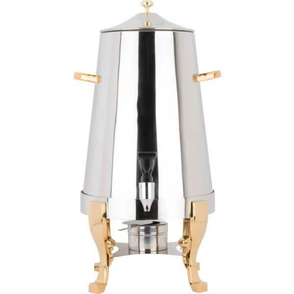 Choice Deluxe Stainless Steel 80 cup Coffee Chafer Urn with Gold Accents DailySale