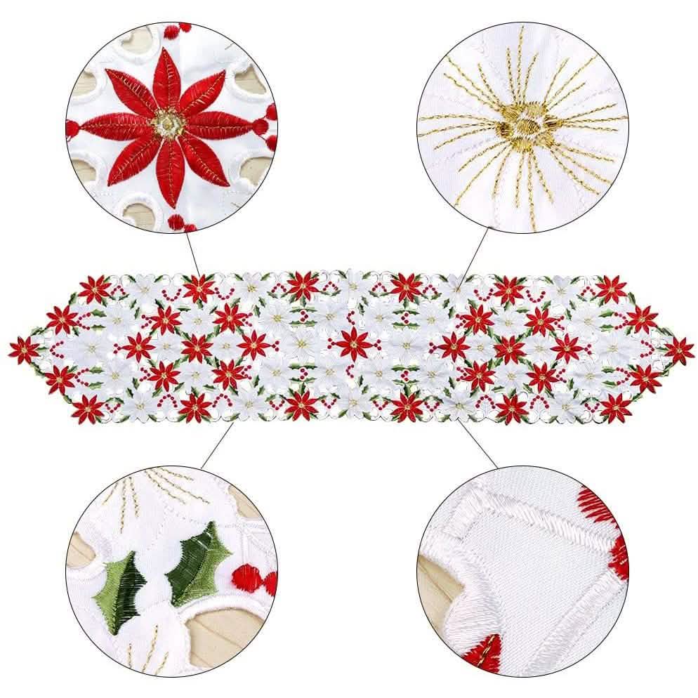 Christmas Embroidered Table Runners DailySale