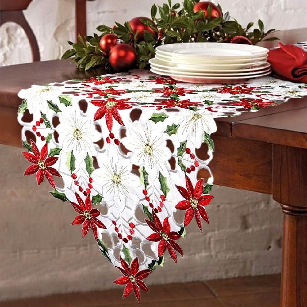 Christmas Embroidered Table Runners DailySale