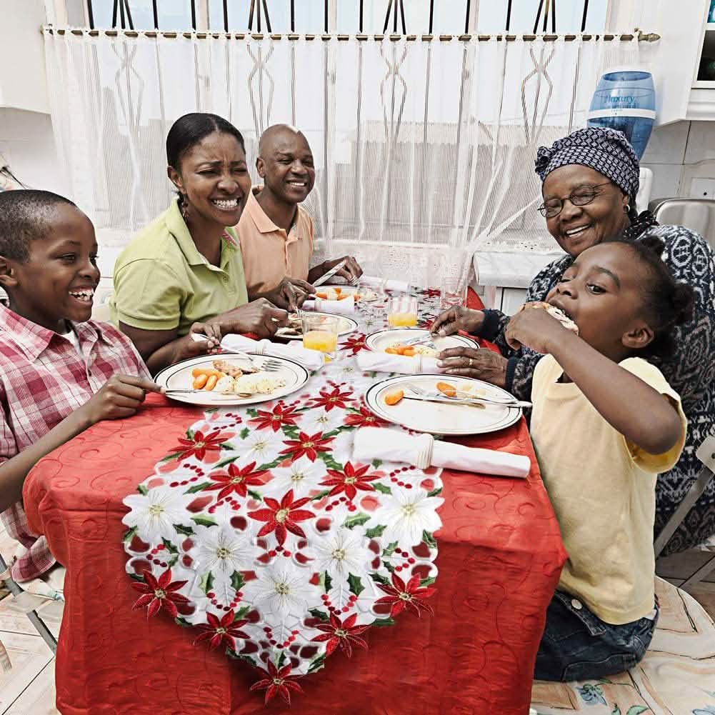 Christmas Embroidered Table Runners DailySale