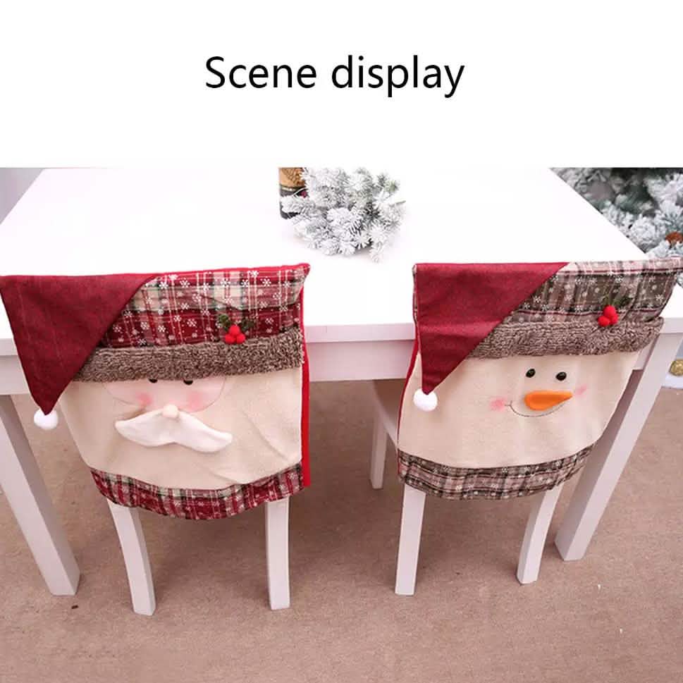 Christmas Santa Claus Snowman Chair Cover DailySale