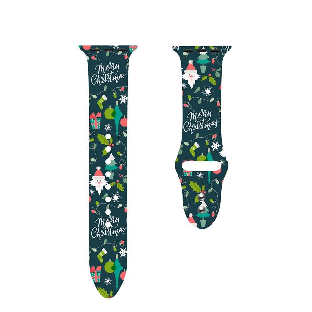 Christmas Silicone Apple Watch Bands - Assorted Styles DailySale