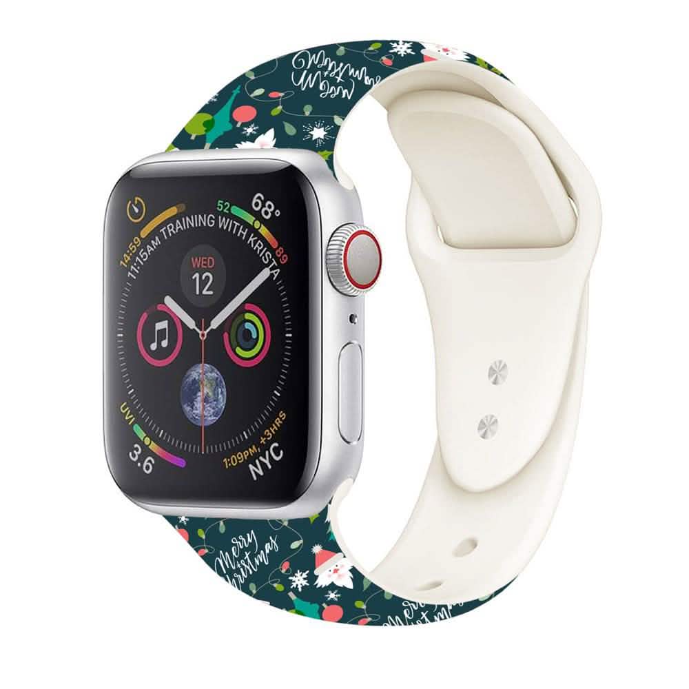 Christmas Silicone Apple Watch Bands - Assorted Styles DailySale