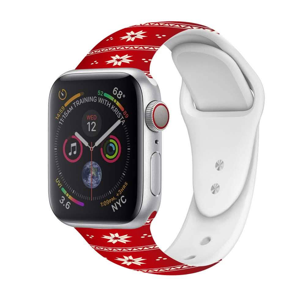 Christmas Silicone Apple Watch Bands - Assorted Styles DailySale