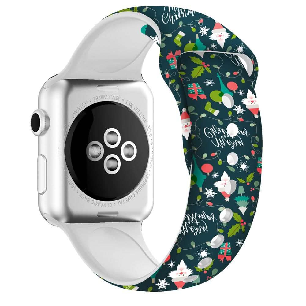 Christmas Silicone Apple Watch Bands - Assorted Styles DailySale