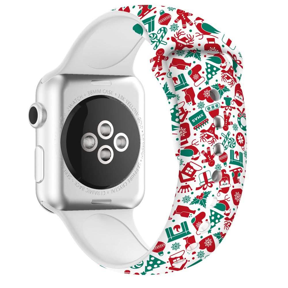 Christmas Silicone Apple Watch Bands - Assorted Styles DailySale