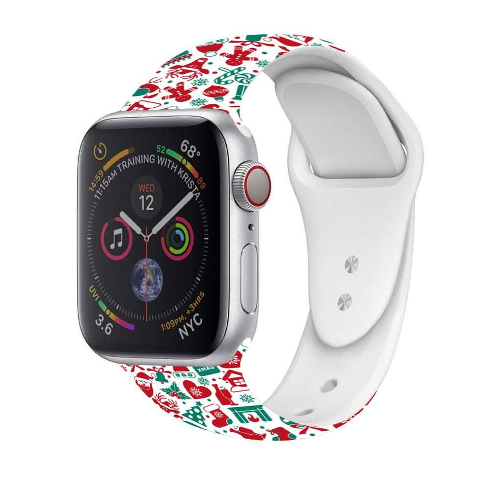 Christmas Silicone Apple Watch Bands - Assorted Styles DailySale