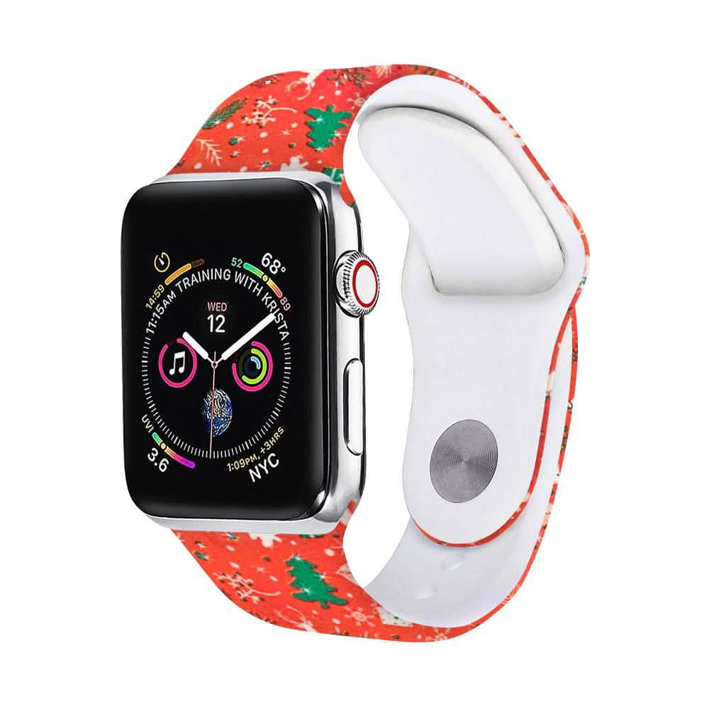 Christmas Silicone Apple Watch Bands - Assorted Styles DailySale