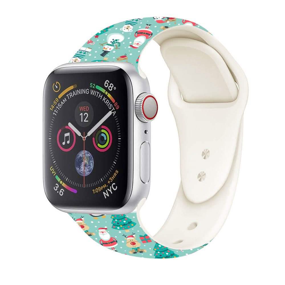 Christmas Silicone Apple Watch Bands - Assorted Styles DailySale