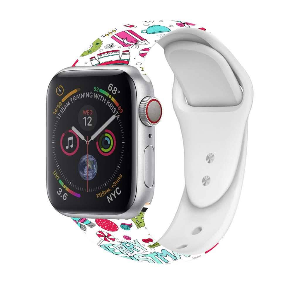 Christmas Silicone Apple Watch Bands - Assorted Styles DailySale