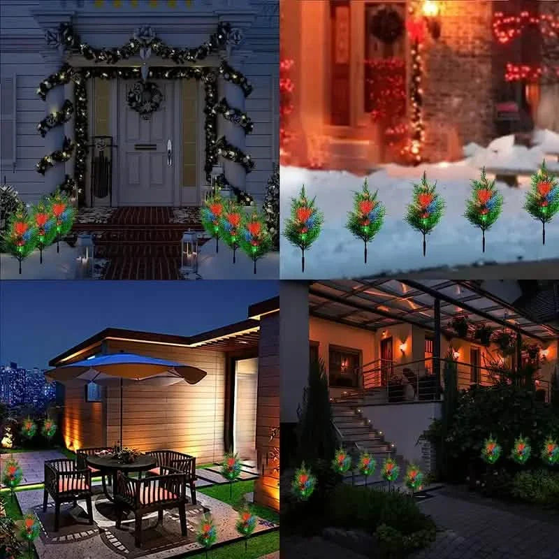 Christmas Solar Lawn Lamp, Garden Solar Light Tree DailySale