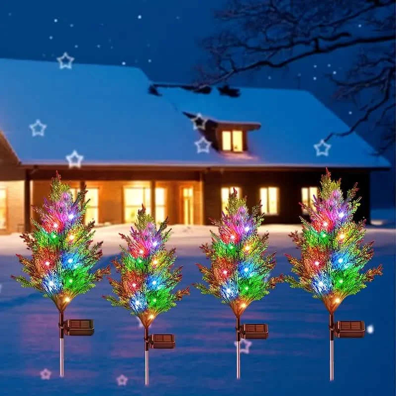 Christmas Solar Lawn Lamp, Garden Solar Light Tree DailySale