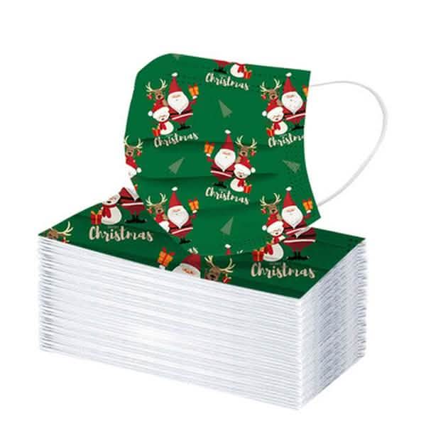 Christmas Special Mask Disposable Dustproof and Breathable Three-layer Protective Cover DailySale
