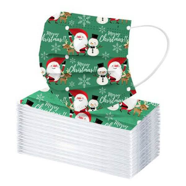 Christmas Special Mask Disposable Dustproof and Breathable Three-layer Protective Cover DailySale