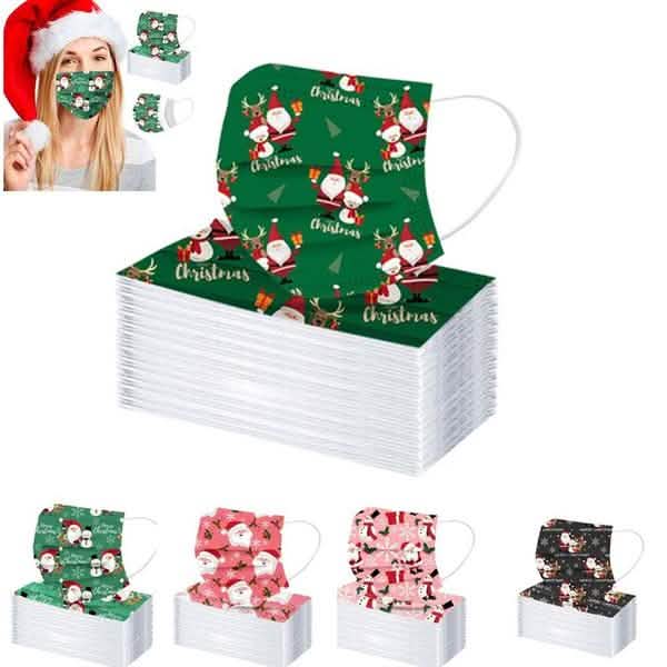 Christmas Special Mask Disposable Dustproof and Breathable Three-layer Protective Cover DailySale