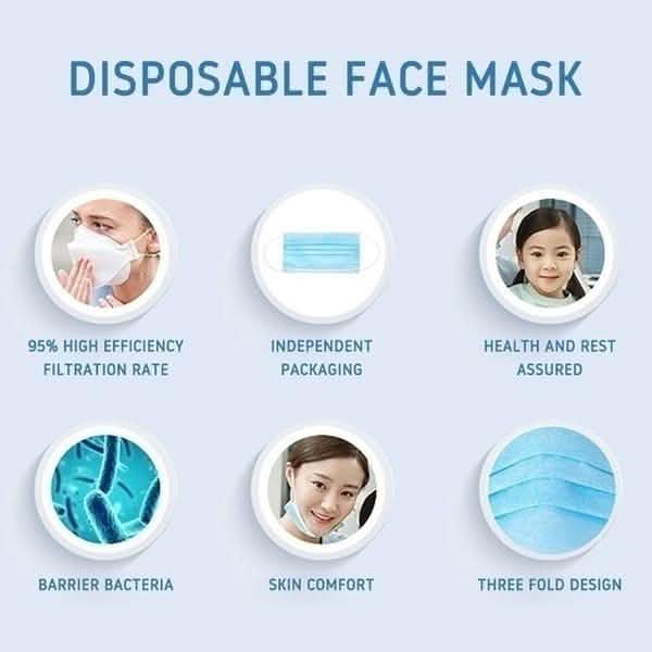 Christmas Special Mask Disposable Dustproof and Breathable Three-layer Protective Cover DailySale