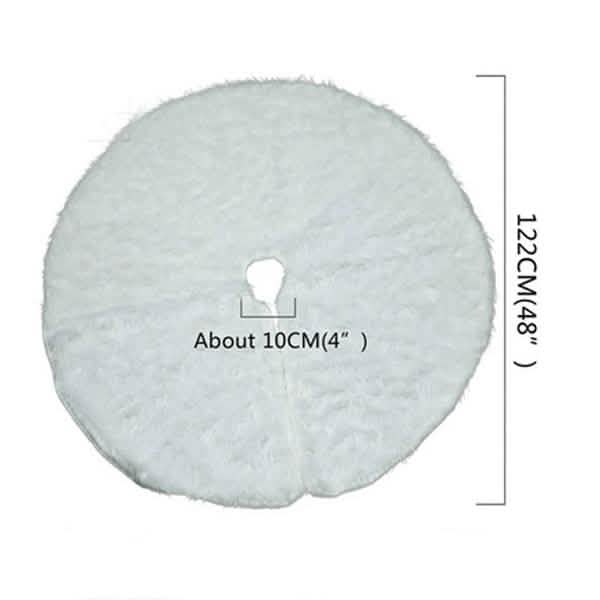 Christmas Tree Skirt Plush Lovely Decorations DailySale