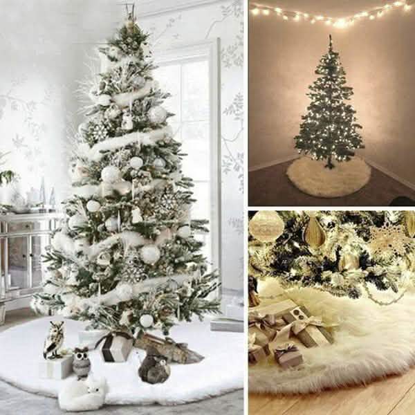 Christmas Tree Skirt Plush Lovely Decorations DailySale