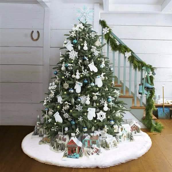 Christmas Tree Skirt Plush Lovely Decorations DailySale