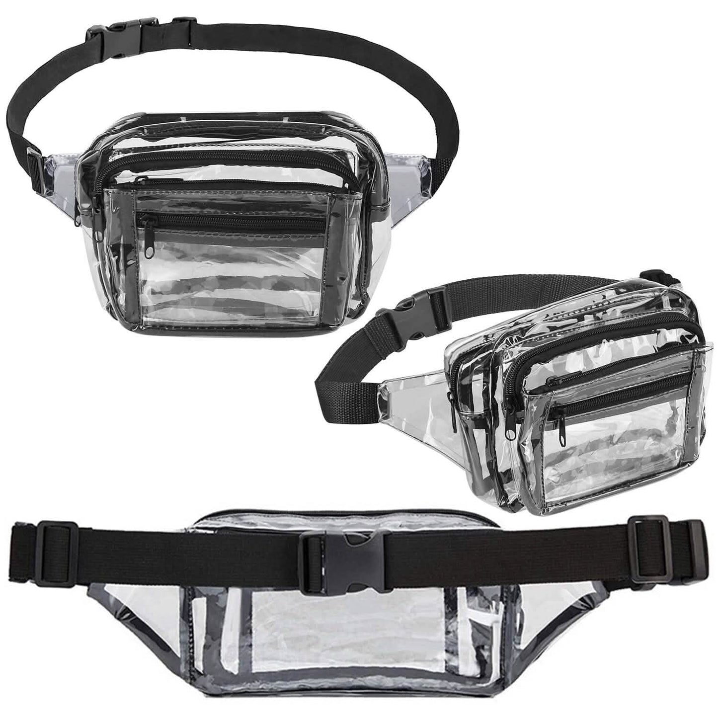 Clear Fanny Pack Unisex Transparent Waist Pouch Belt Bag DailySale