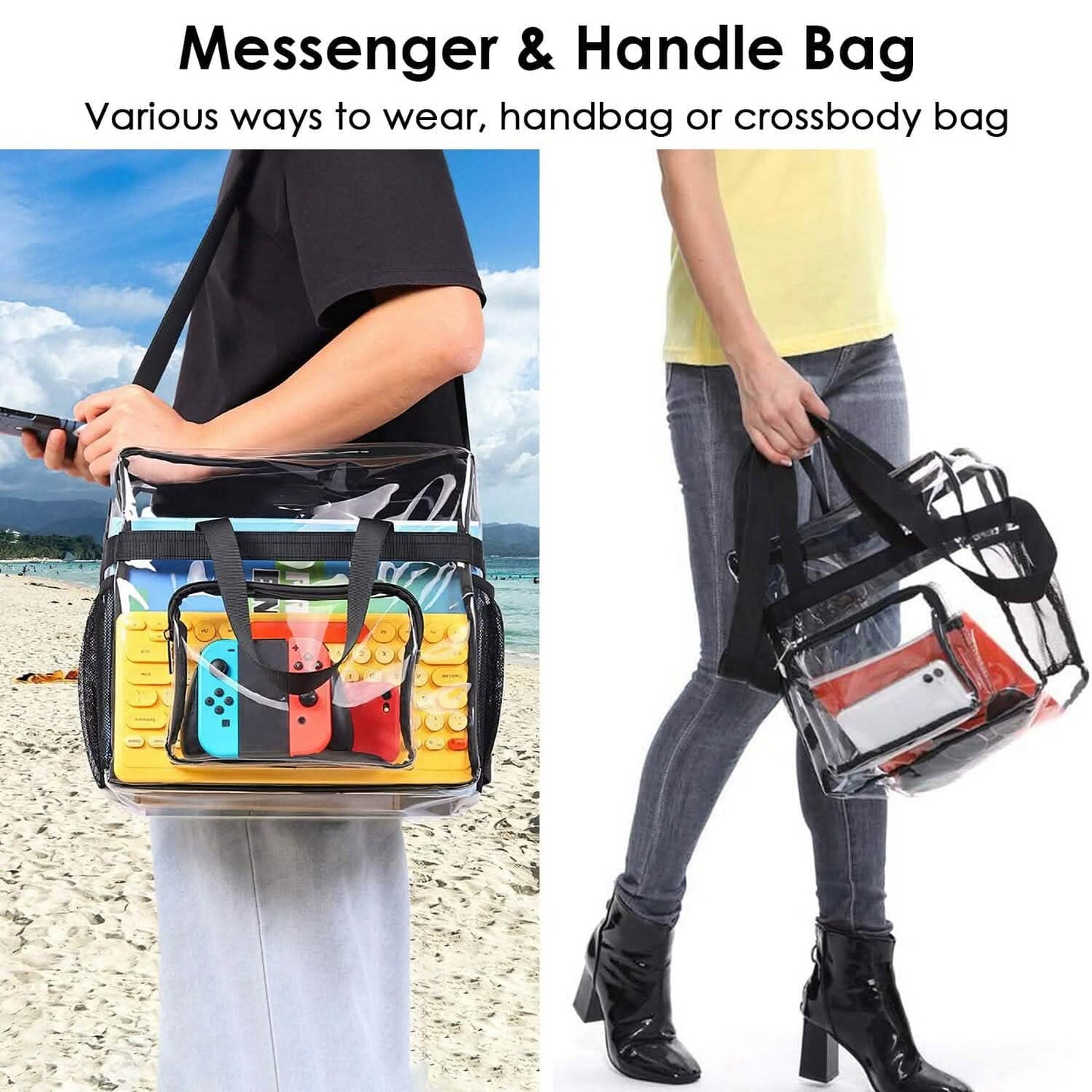 Clear Transparent Shoulder Bag Stadium Approved DailySale
