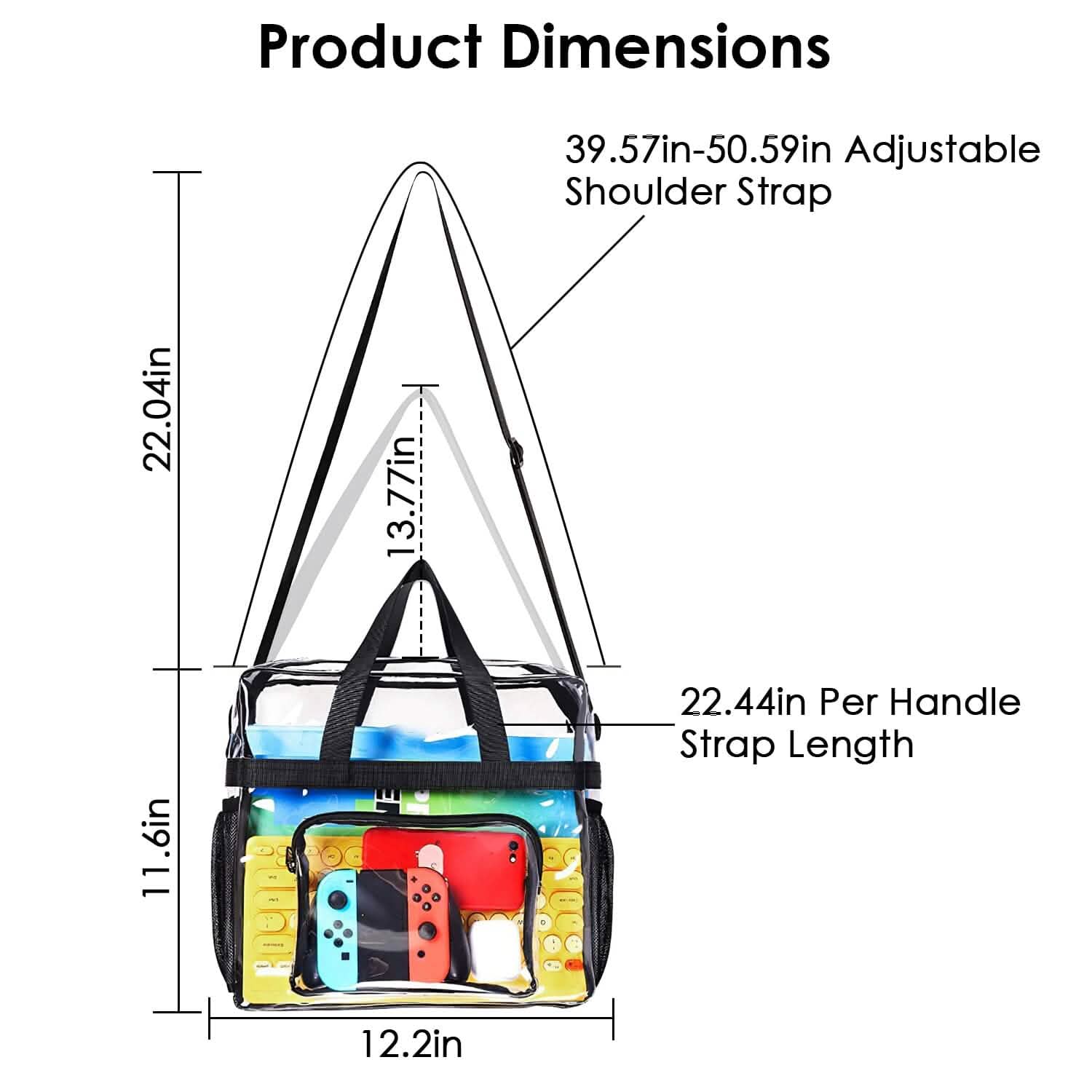 Clear Transparent Shoulder Bag Stadium Approved DailySale