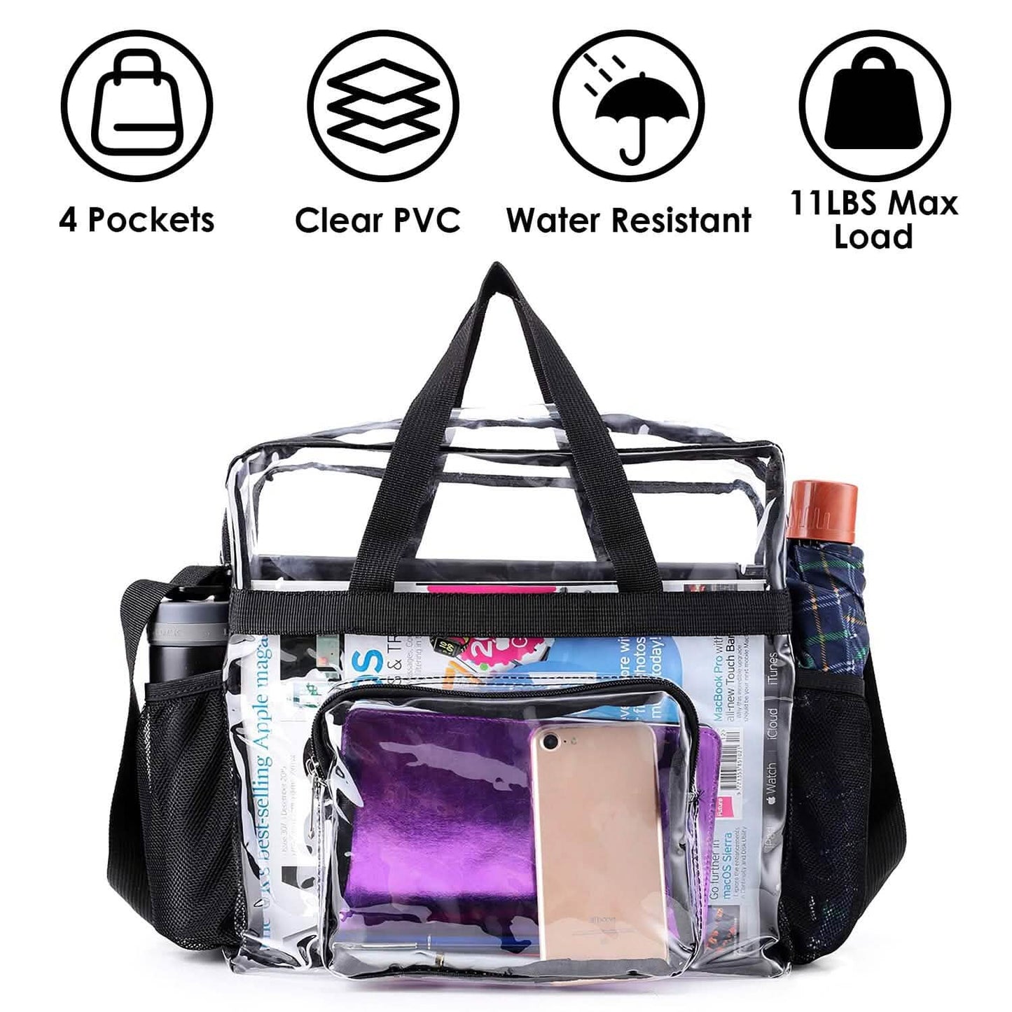 Clear Transparent Shoulder Bag Stadium Approved DailySale