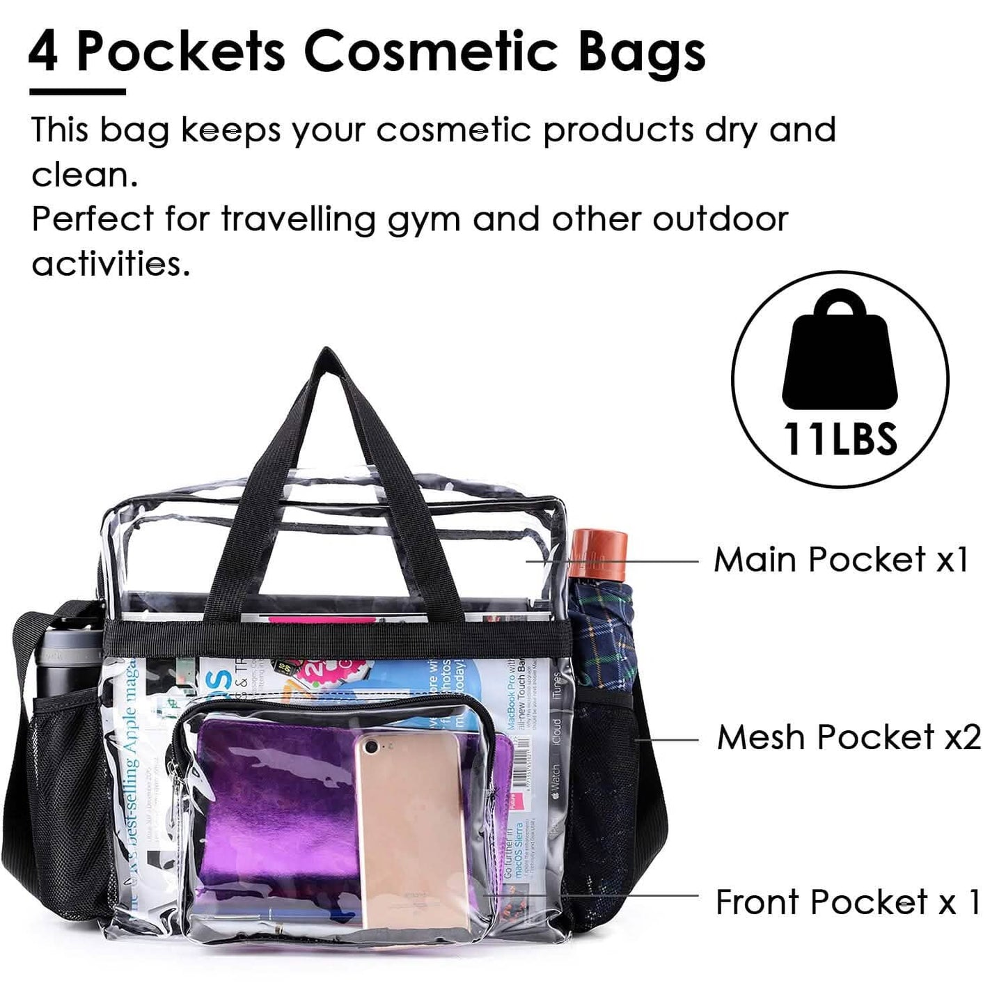 Clear Transparent Shoulder Bag Stadium Approved DailySale