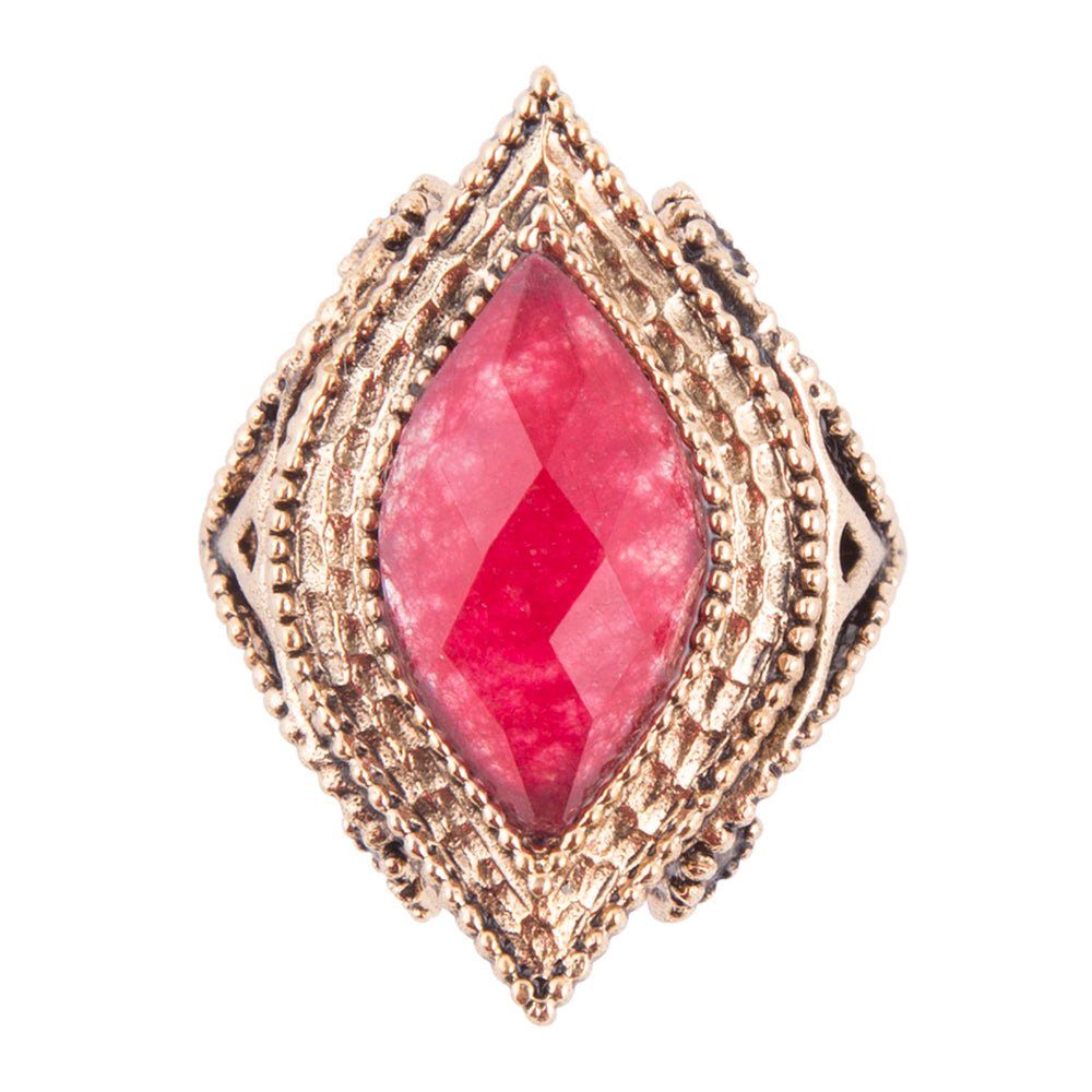 Cleopatra Bordeaux Quartz Ring Barse Jewelry