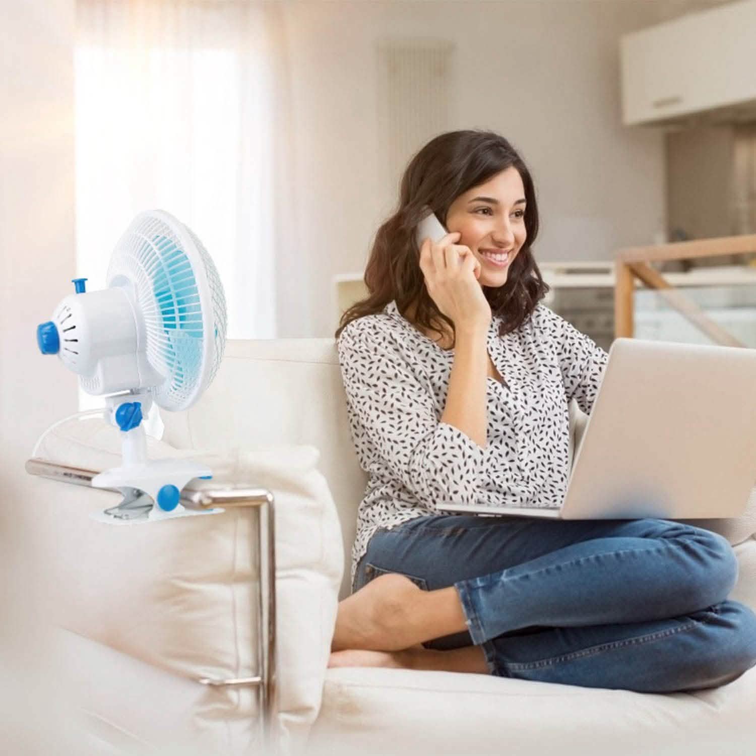 Clip-On 2 Speeds Quiet Clamp Fan DailySale
