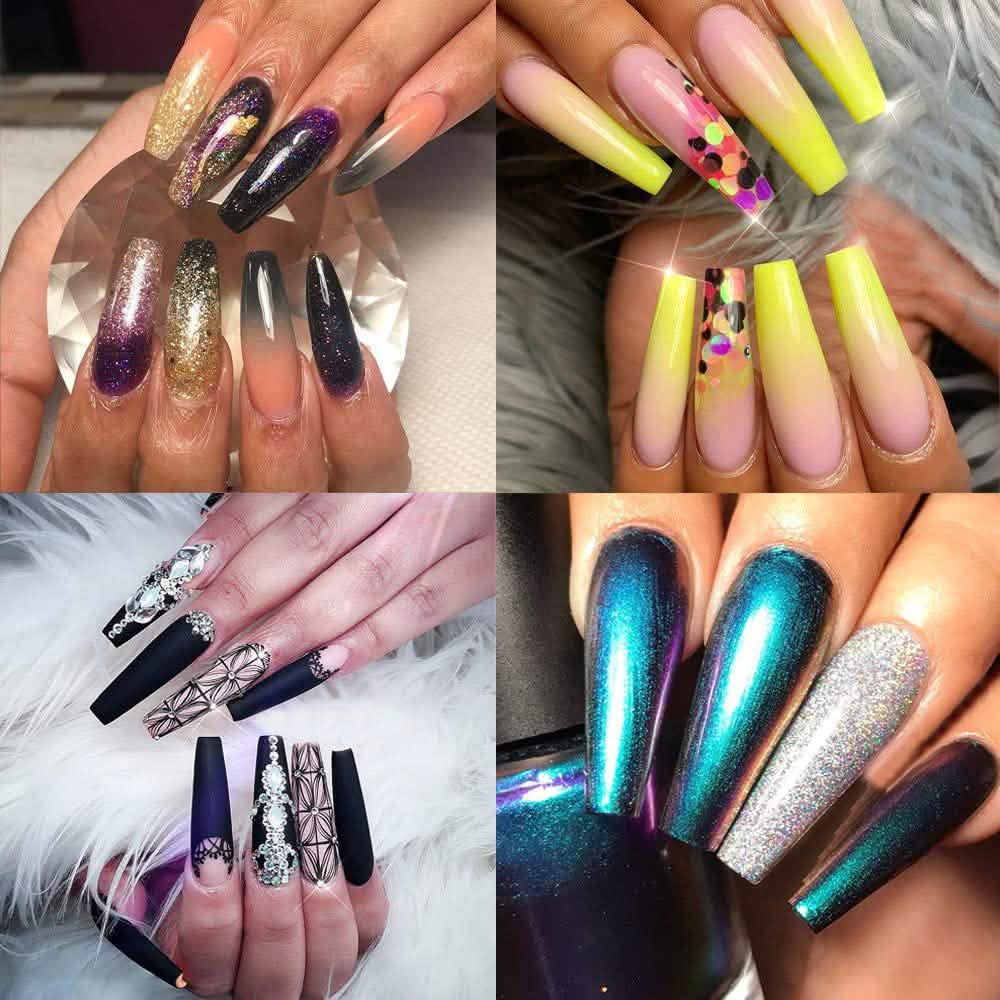 Coffin Long Fake Nails DailySale