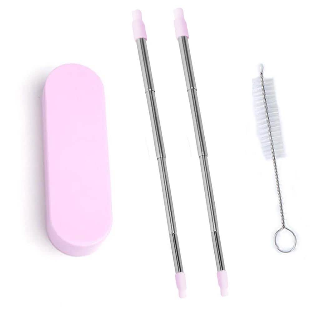 Collapsable Telescopic Reusable Drinkable Straw DailySale