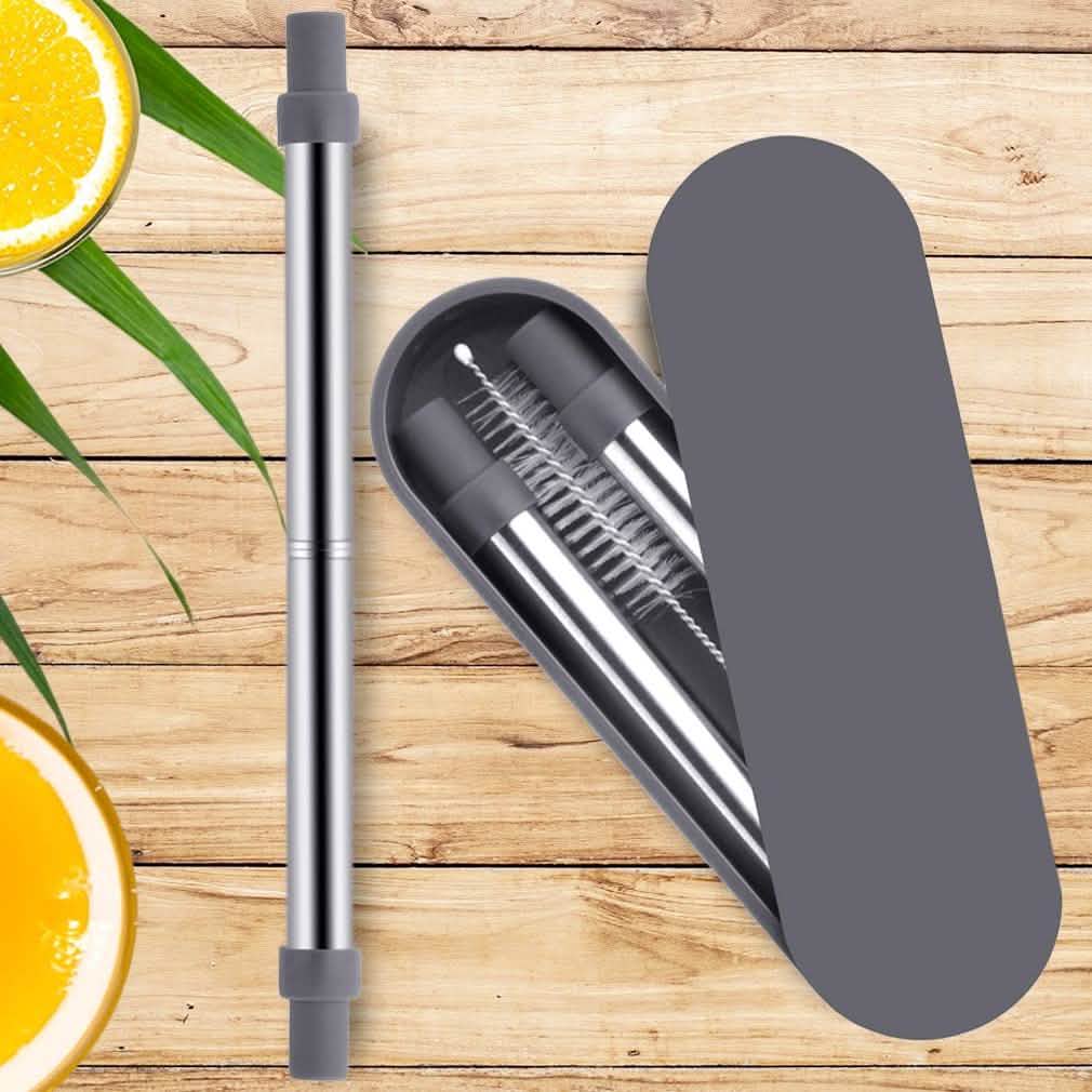 Collapsable Telescopic Reusable Drinkable Straw DailySale
