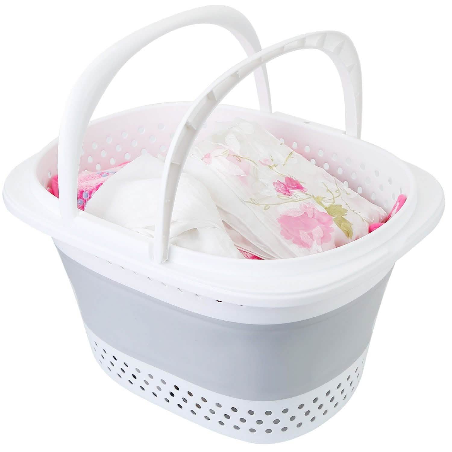 Collapsible Laundry Basket with Comfort Handle DailySale