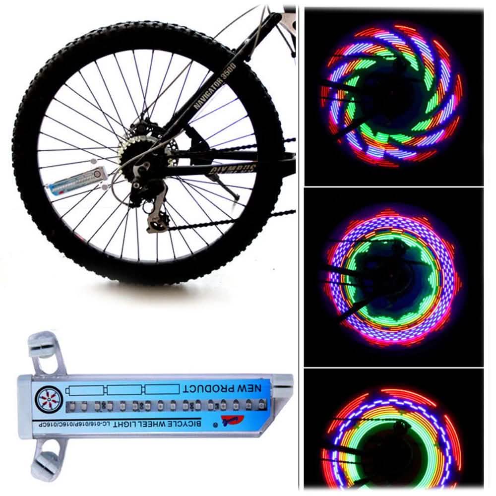 Colorful Rainbow 32 LED Wheel Signal Lights for Cycling Bikes Bicycles Outdoor DailySale