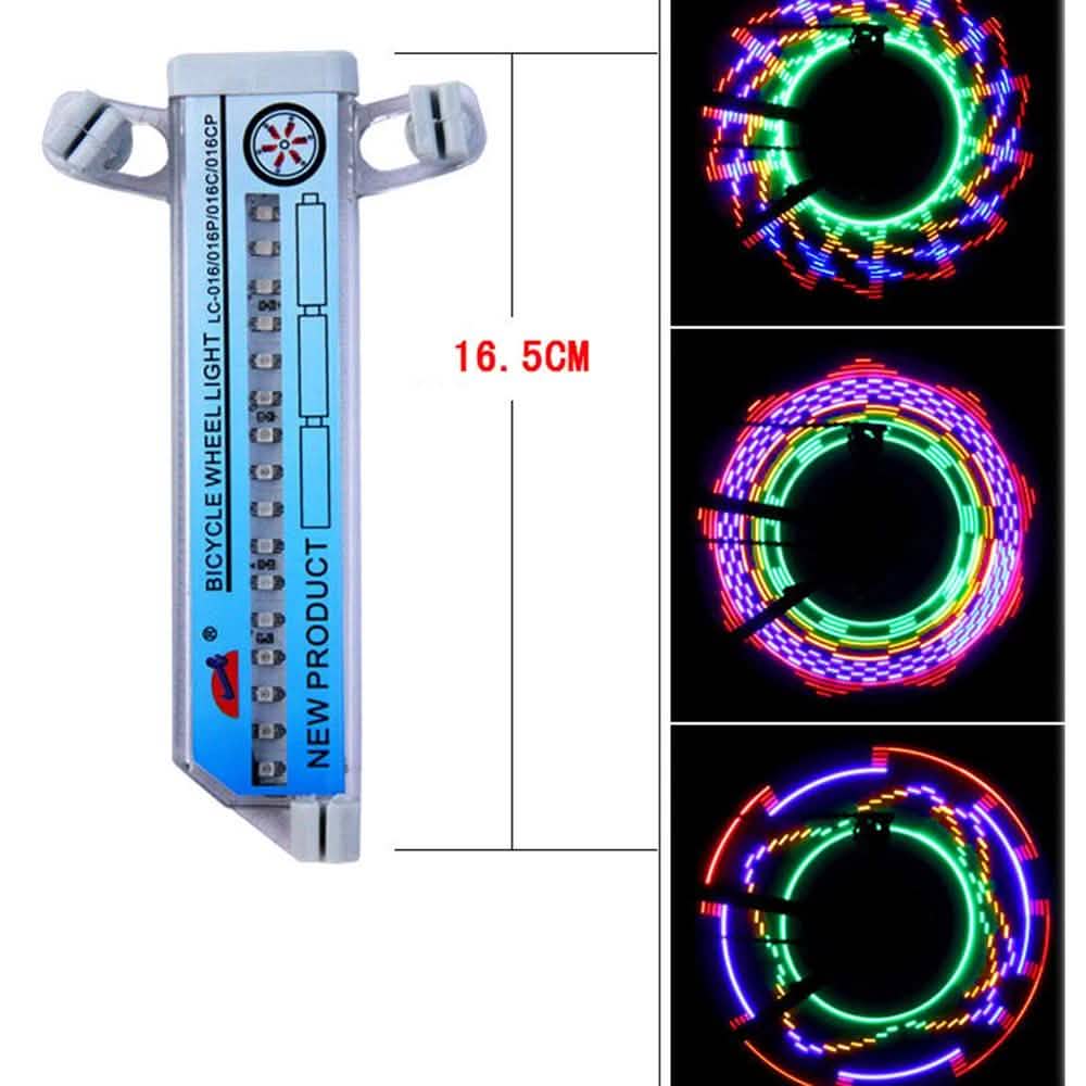 Colorful Rainbow 32 LED Wheel Signal Lights for Cycling Bikes Bicycles Outdoor DailySale