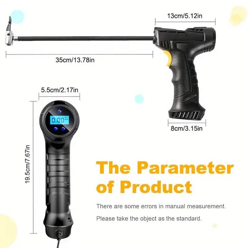 Compact Lightweight Rechargeable Air Pump, Compressors & Inflators with Lithium-Ion Battery DailySale