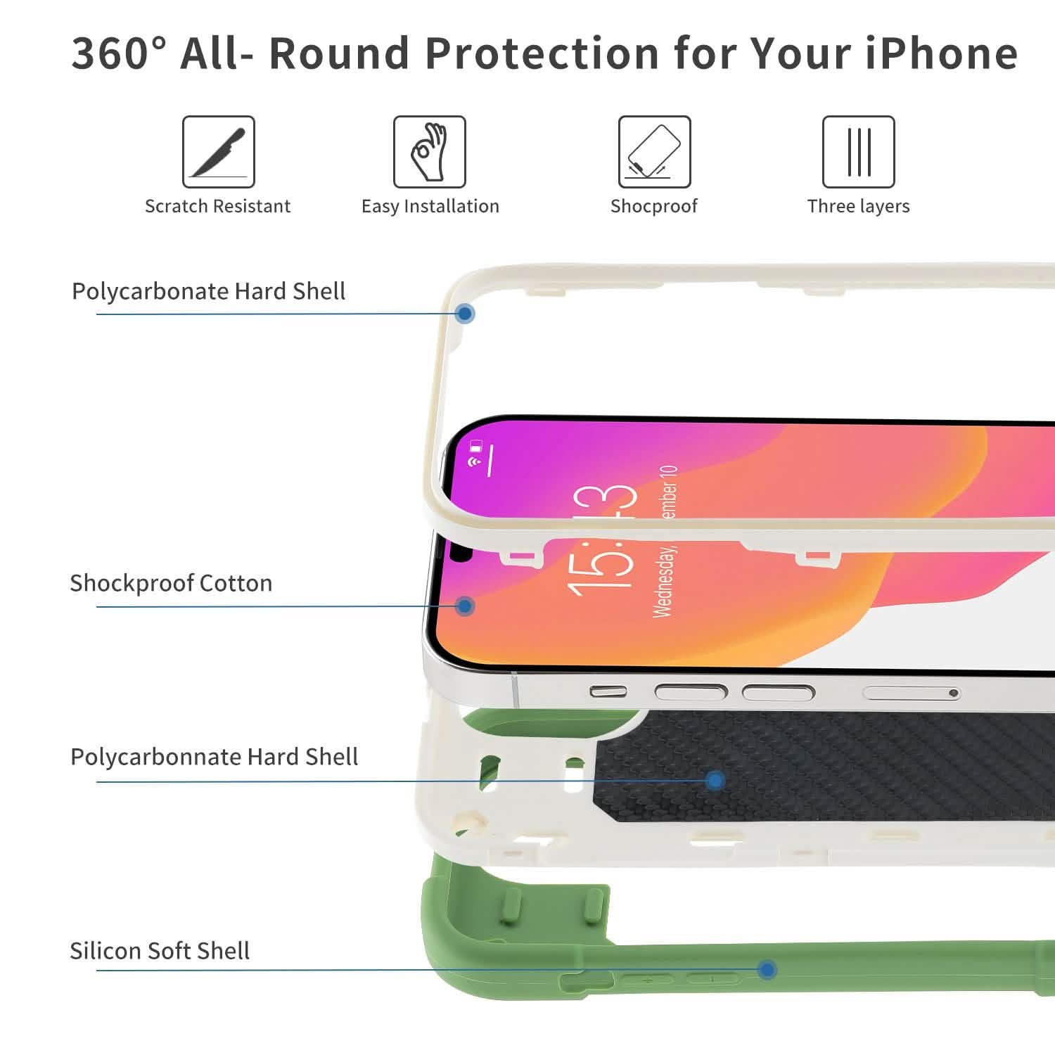 Compatible with iPhone 14 Case - Assorted Styles DailySale