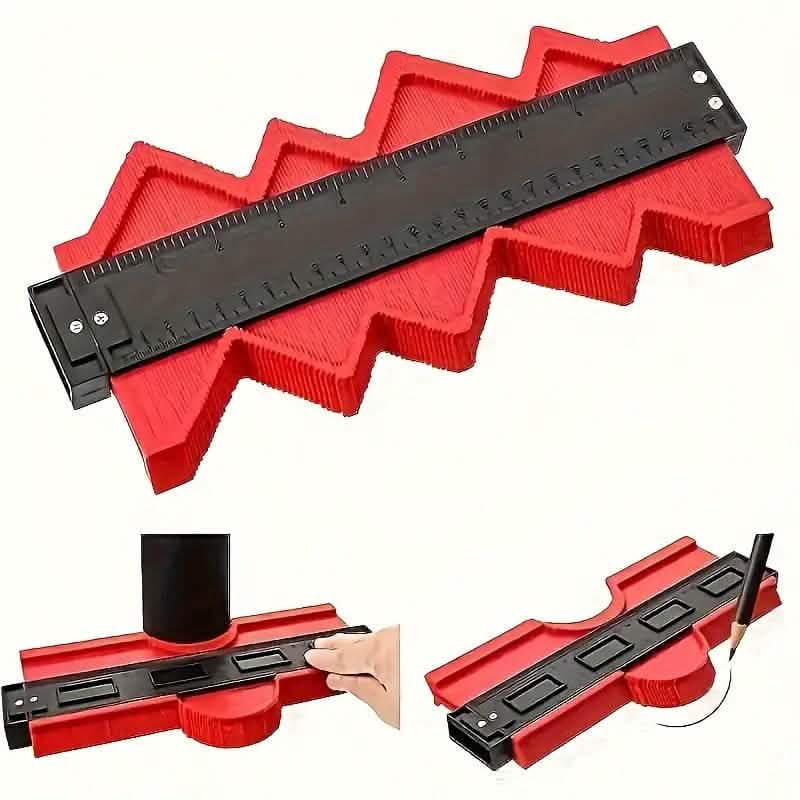 Contour Gauge Profile Tool Outline Measuring Plastic Ruler DailySale