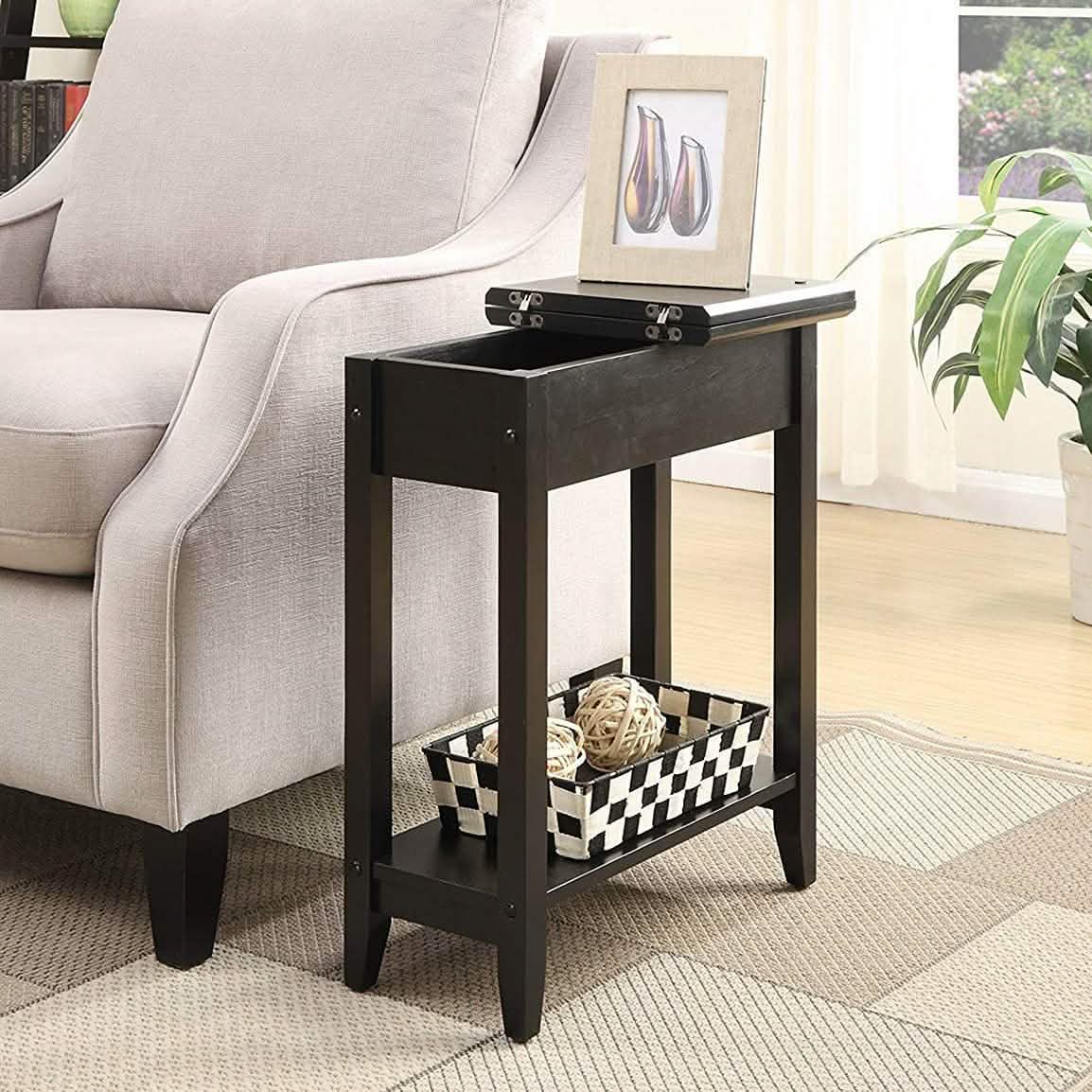 Convenience Concepts American Heritage Flip Top End Table DailySale