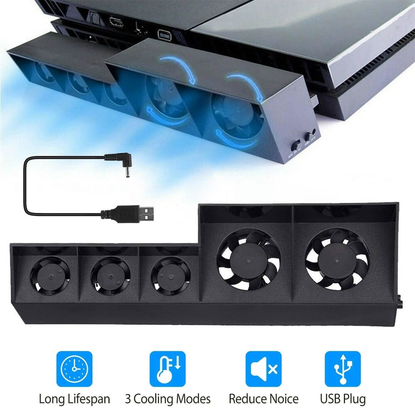 Cooling Fan Fit For PS4 Gaming Console DailySale