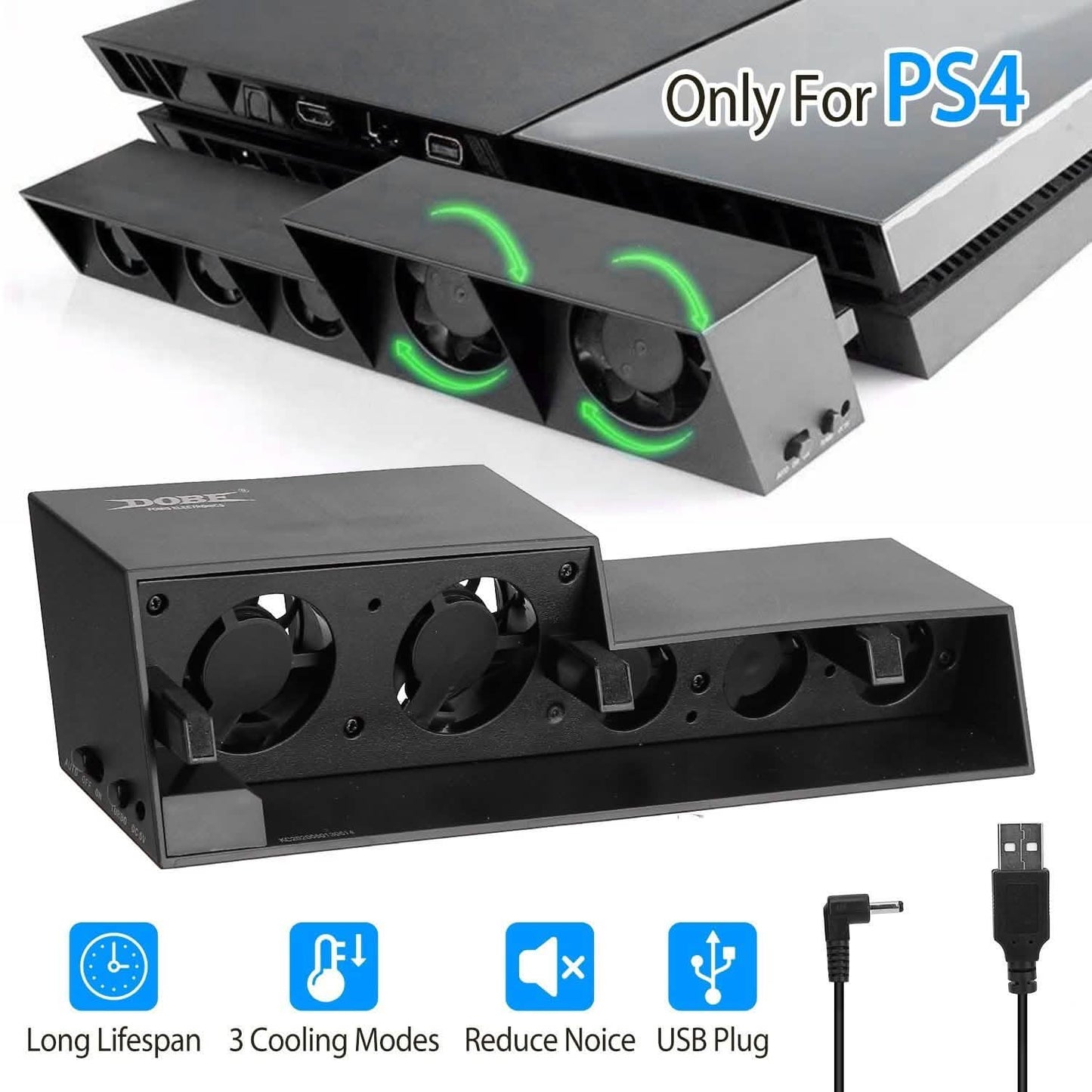 Cooling Fan Fit For PS4 Gaming Console DailySale